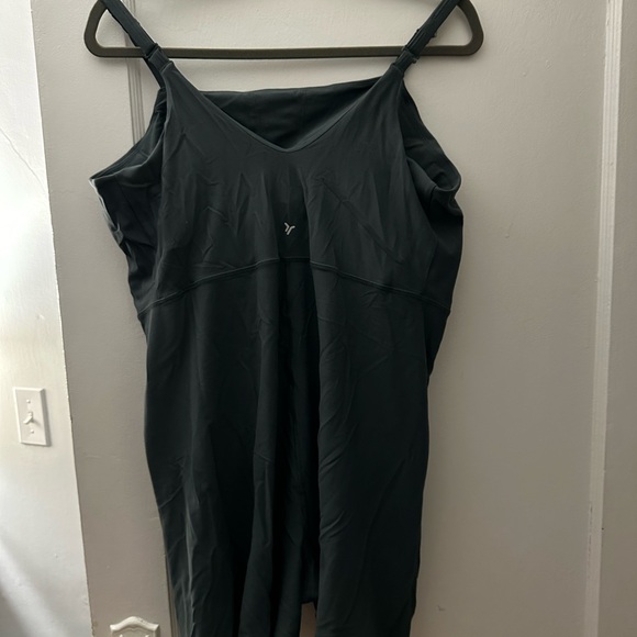 Dark Green Athletic Romper - Picture 2 of 3